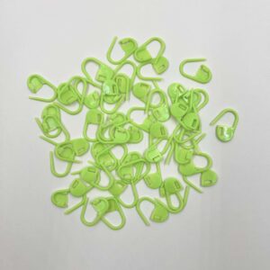 Plastic Crochet Clip (50Pcs) - Light Green