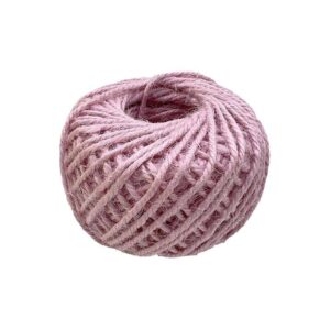 Coloured Jute Twine Ball 2mm - Light Pink