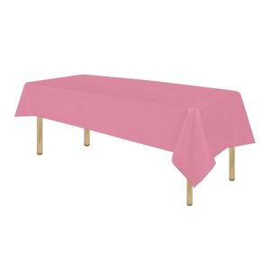 Plastic Table Cloth (137cm x 183cm) - Light Pink