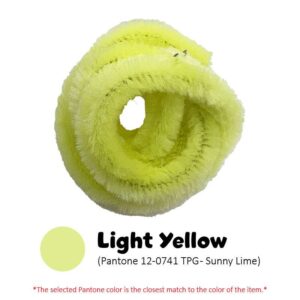 Pipecleaner Single Colour 6mm - Light Yellow