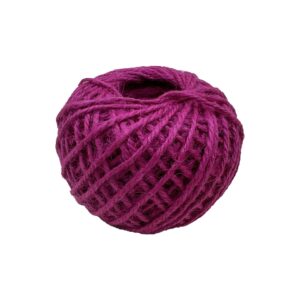Coloured Jute Twine Ball 2mm - Magenta