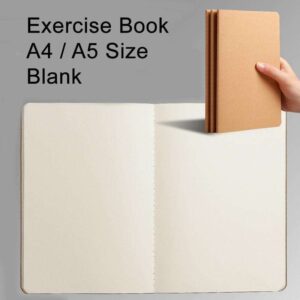 Exercise Book 10set - A4 - Blank, Kraft
