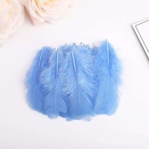 Feather Soft 5cm (100pcs/pkt) - Light Blue