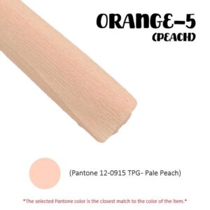 Crepe Paper (Thick) 250cm x 50cm - ORANGE-5 (Peach)
