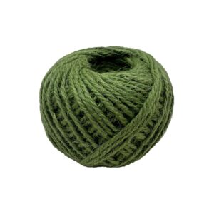 Coloured Jute Twine Ball 2mm - Olive Green