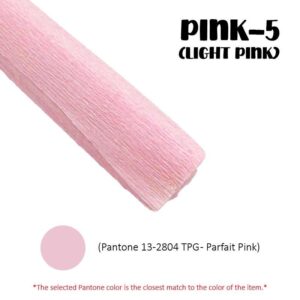 Crepe Paper (Thick) 250cm x 50cm - PINK-5 (Light Pink)