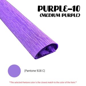 Crepe Paper (Thick) 250cm x 50cm - PURPLE-10 (Medium Purple)