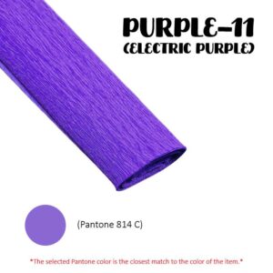 Crepe Paper (Thick) 250cm x 50cm - PURPLE-11 (Electric Purple)