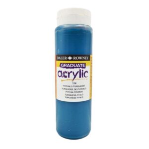 Daler Rowney Graduate Acrylic 500ml - Phthalo Turquoise