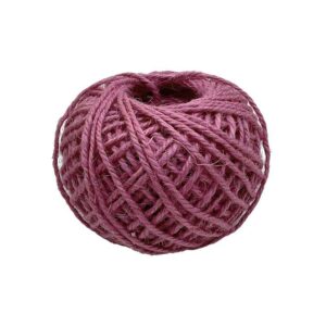 Coloured Jute Twine Ball 2mm - Pink