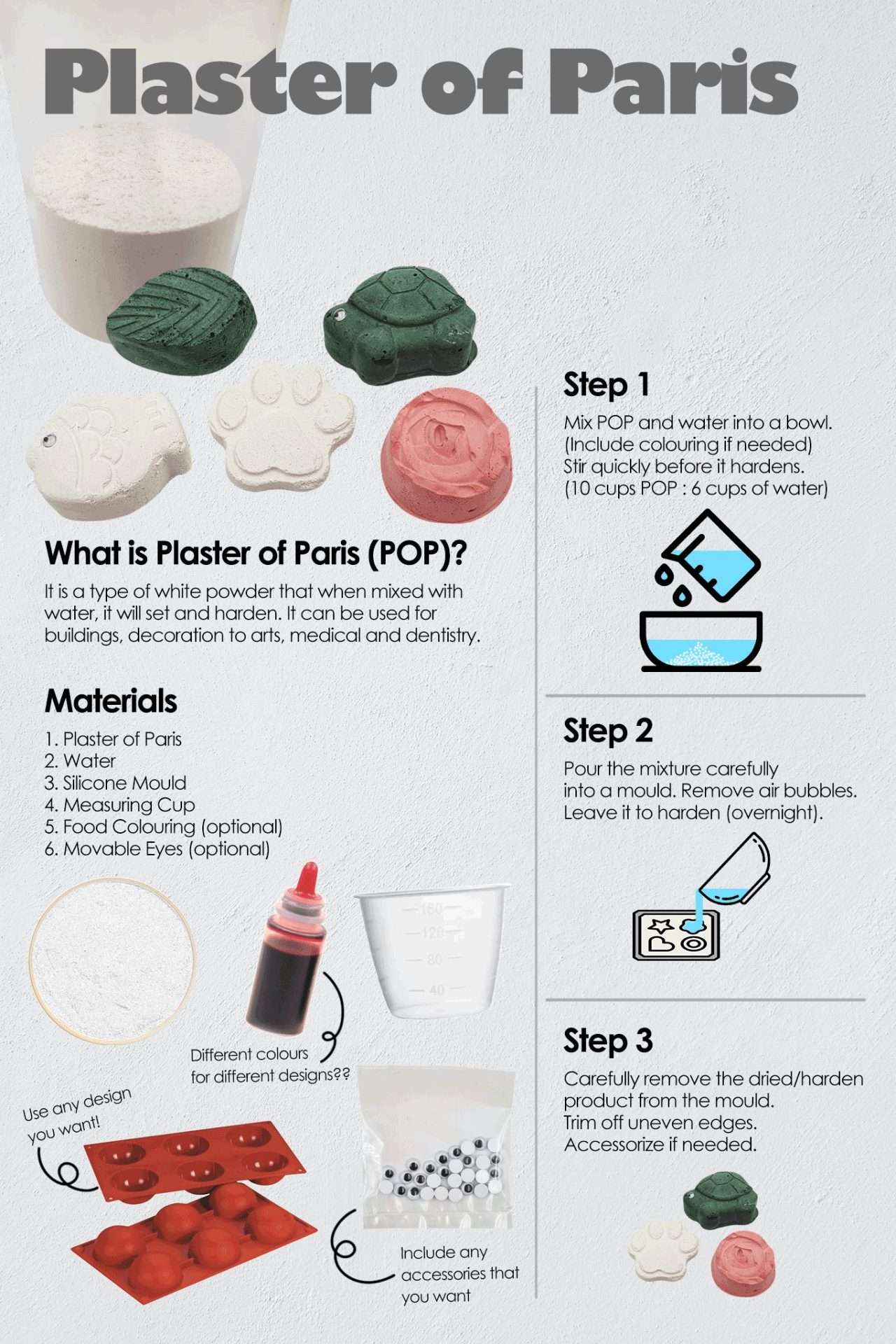 Plaster of Paris 1kg - Image 6
