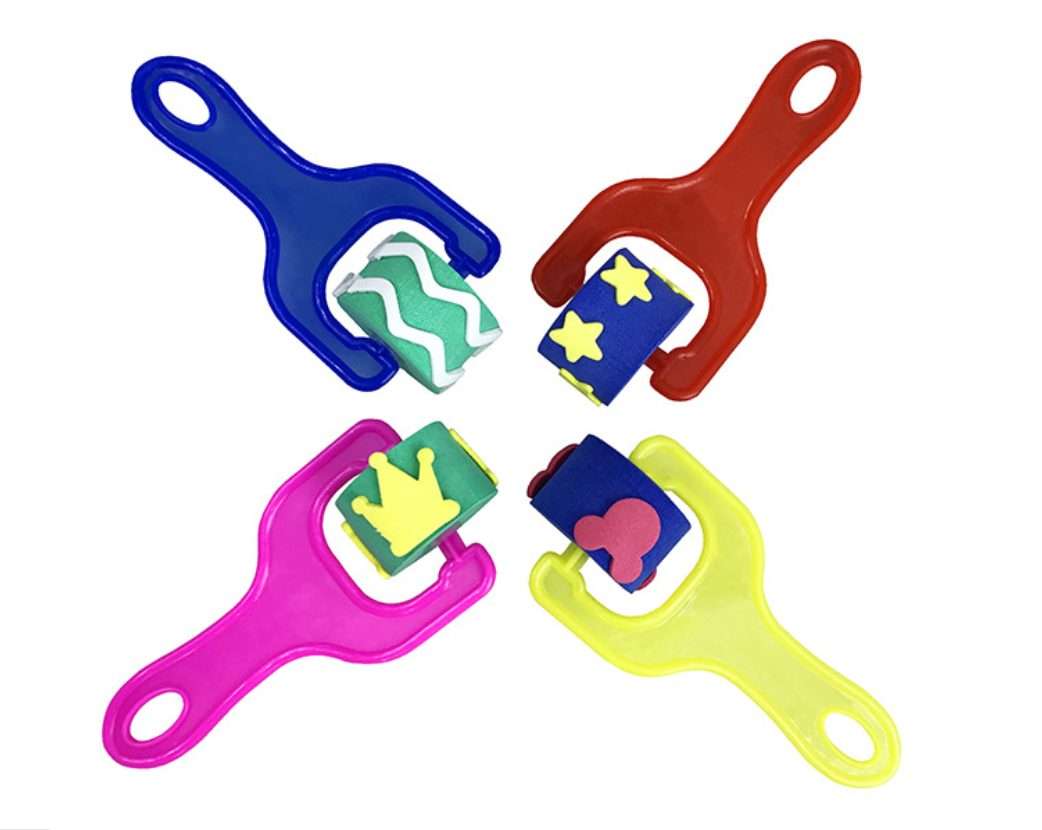 Plastic Stamp Roller ( 4Pcs)