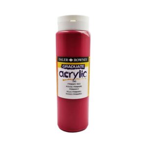 Daler Rowney Graduate Acrylic 500ml - Primary Red
