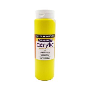 Daler Rowney Graduate Acrylic 500ml - Primary Yellow