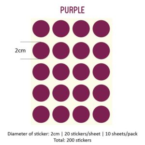 Round Sticker Single Colour