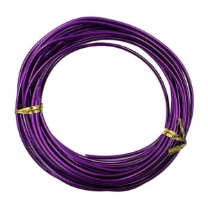 Aluminium Wire - Dark Purple, 1mm x 5m