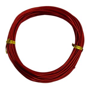 Aluminium Wire - Red, 2mm x 5m