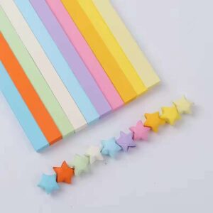 Star Strip Paper (540pcs) - S11 - Light Rainbow, 24cm