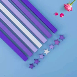 Star Strip Paper (540pcs) - S02 - Purple, 22cm