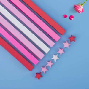 Star Strip Paper (540pcs) - S03 - Red, 22cm