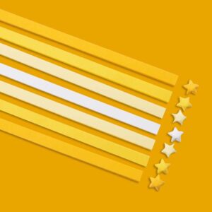 Star Strip Paper (540pcs) - S13 - Yellow, 24cm