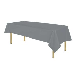 Plastic Table Cloth (137cm x 183cm) - Silver