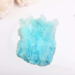 Feather Soft 5cm (100pcs/pkt) - Sky Blue