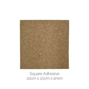 Cork Coaster - Square, 10cm x 10cm x 3mm