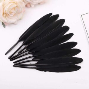 Feather Stiff 10cm (50pcs/pack) - Black