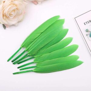 Feather Stiff 10cm (50pcs/pack) - Light Green