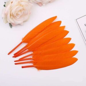 Feather Stiff 10cm (50pcs/pack) - Orange