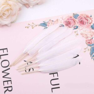Feather Stiff 10cm (50pcs/pack) - White