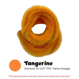 Pipecleaner Single Colour 6mm - Tangerine