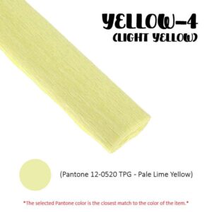 Crepe Paper (Thick) 250cm x 50cm - YELLOW-4 (Light Yellow)