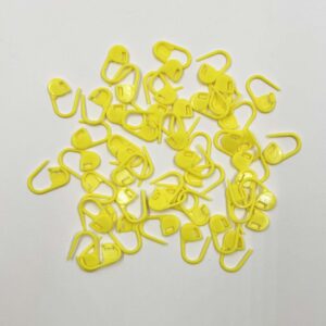 Plastic Crochet Clip (50Pcs) - Yellow