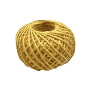 Coloured Jute Twine Ball 2mm - Golden Yellow