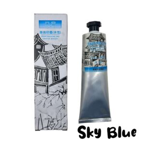 Waterbased Block Printing Ink 100ml - Sky Blue