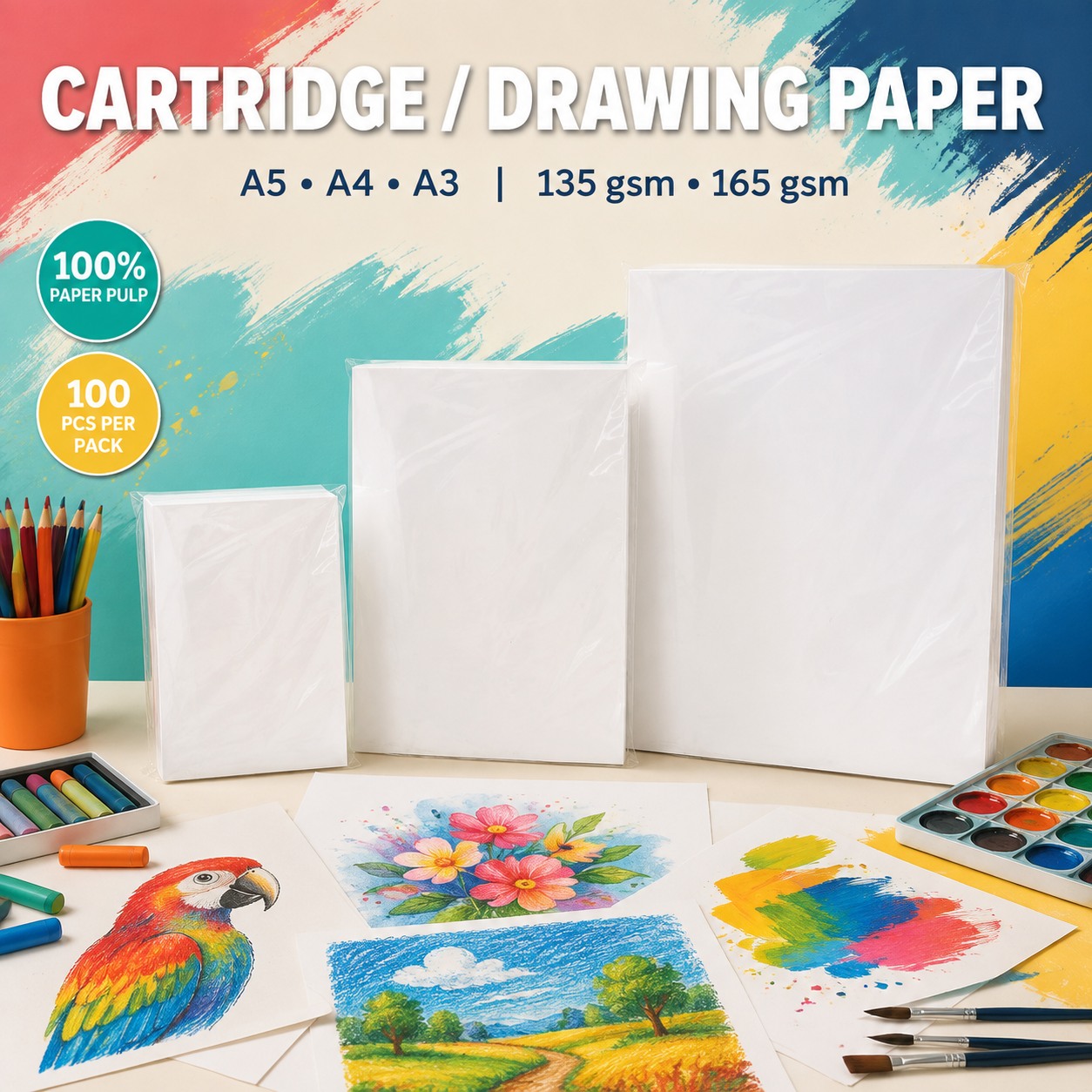 Drawing Papers (100pcs/pkt)