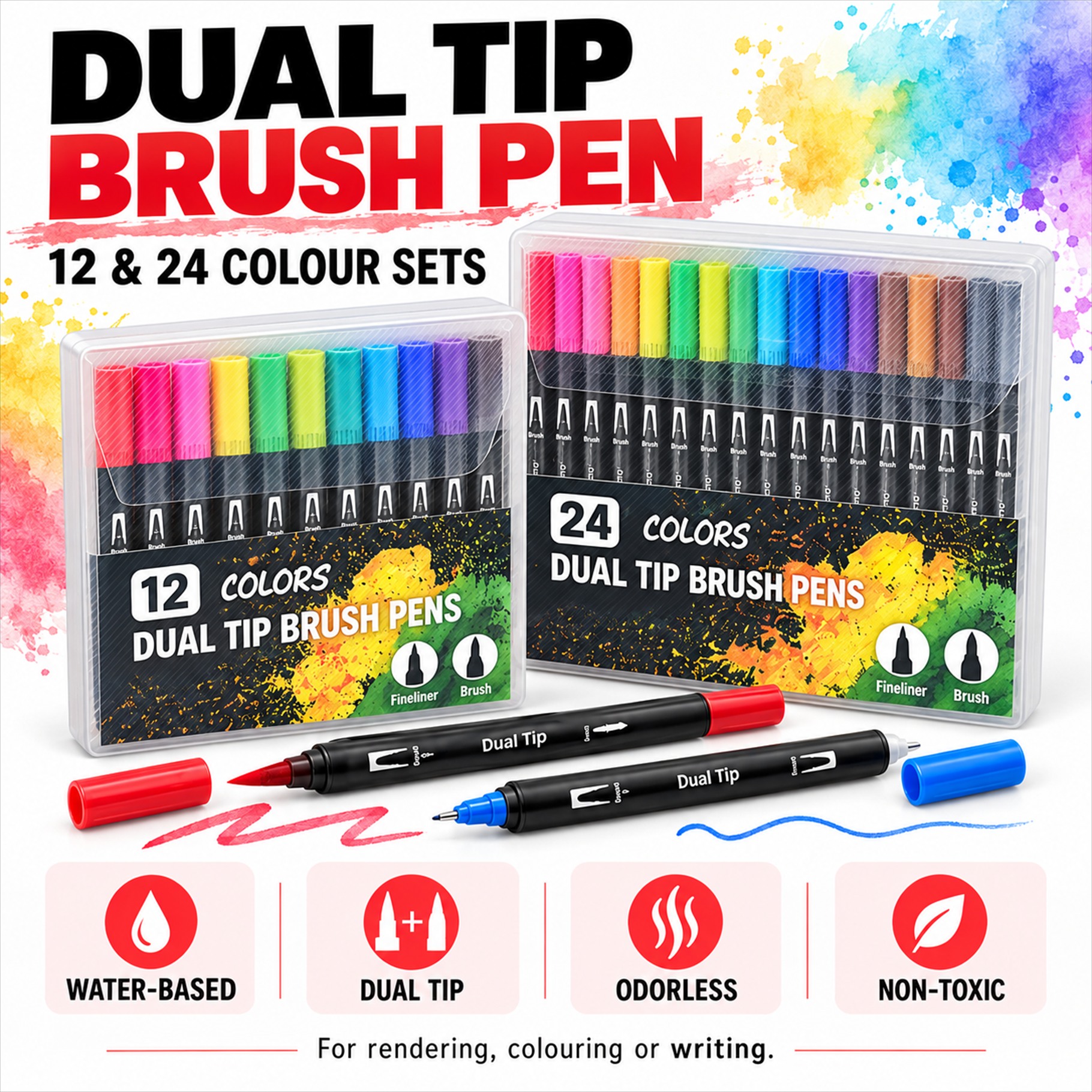 Dual Tip Brush Pen