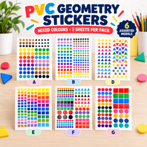 PVC Geometry Sticker (Mix Colour)