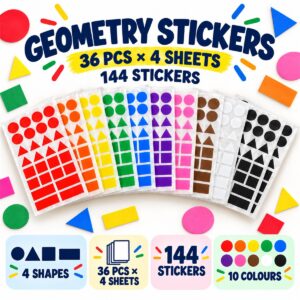 Geometry Sticker (36Pcs X 4 Sheets)