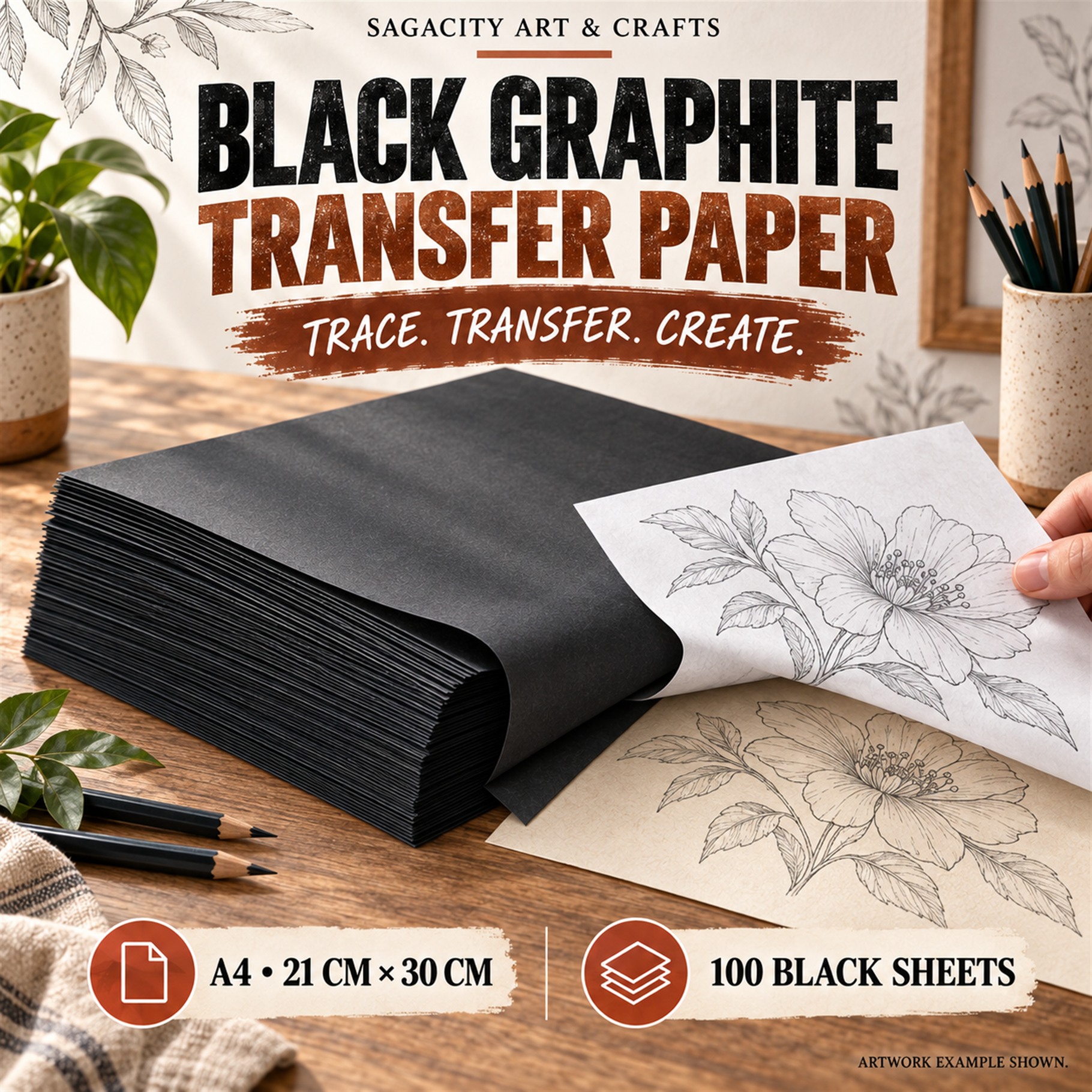 Black Graphite Transfer Paper