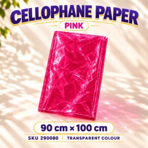 Cellophane Paper 90cmx 100cm - Pink