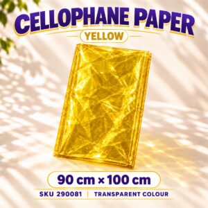 Cellophane Paper 90cmx 100cm - Yellow