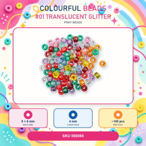 Colourful Beads - #01 Translucent Glitter
