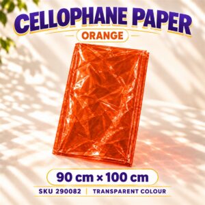 Cellophane Paper 90cmx 100cm - Orange