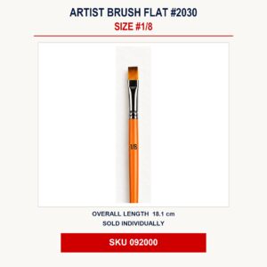 Artist Brush Flat #2030 - #1/8 - 18.1cm
