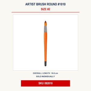 Artist Brush Round #1010 - #2 - 8.8cm