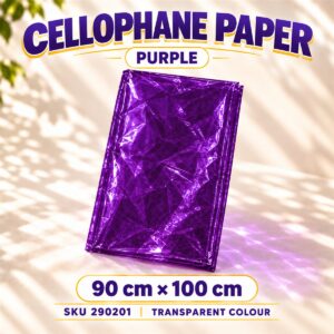 Cellophane Paper 90cmx 100cm - Purple