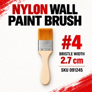 Nylon Wall Paint Brush - #4